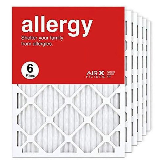 18X24x1 Air Filter MERV 11 Pleated HVAC AC Furnace Air Filter, Allergy 6-Pack, Made In The