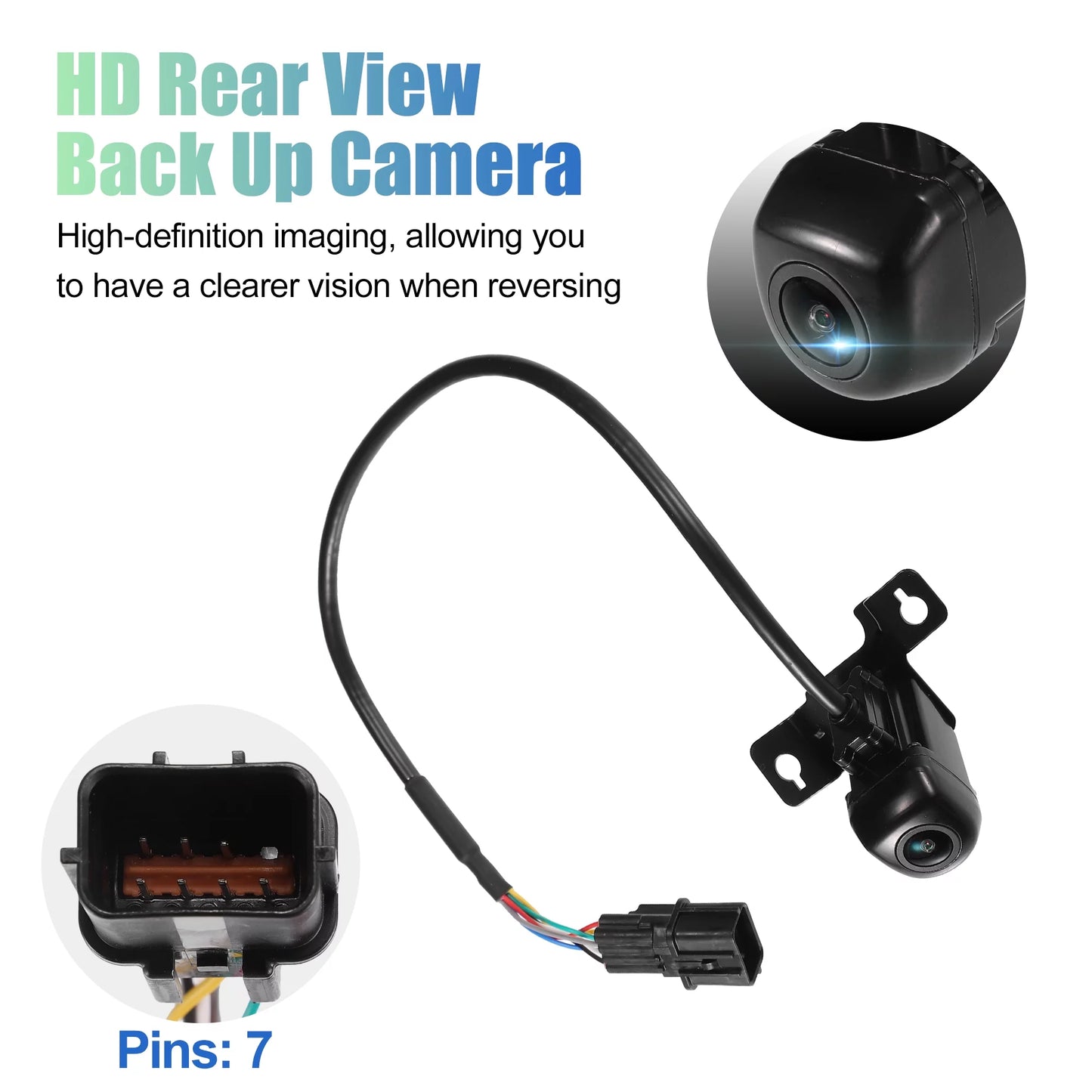 Unique Bargains Rear View Camera Back Up Camera Rear Park Assist Reverse Camera Hyundai Santa Fe Sport 2017-2018