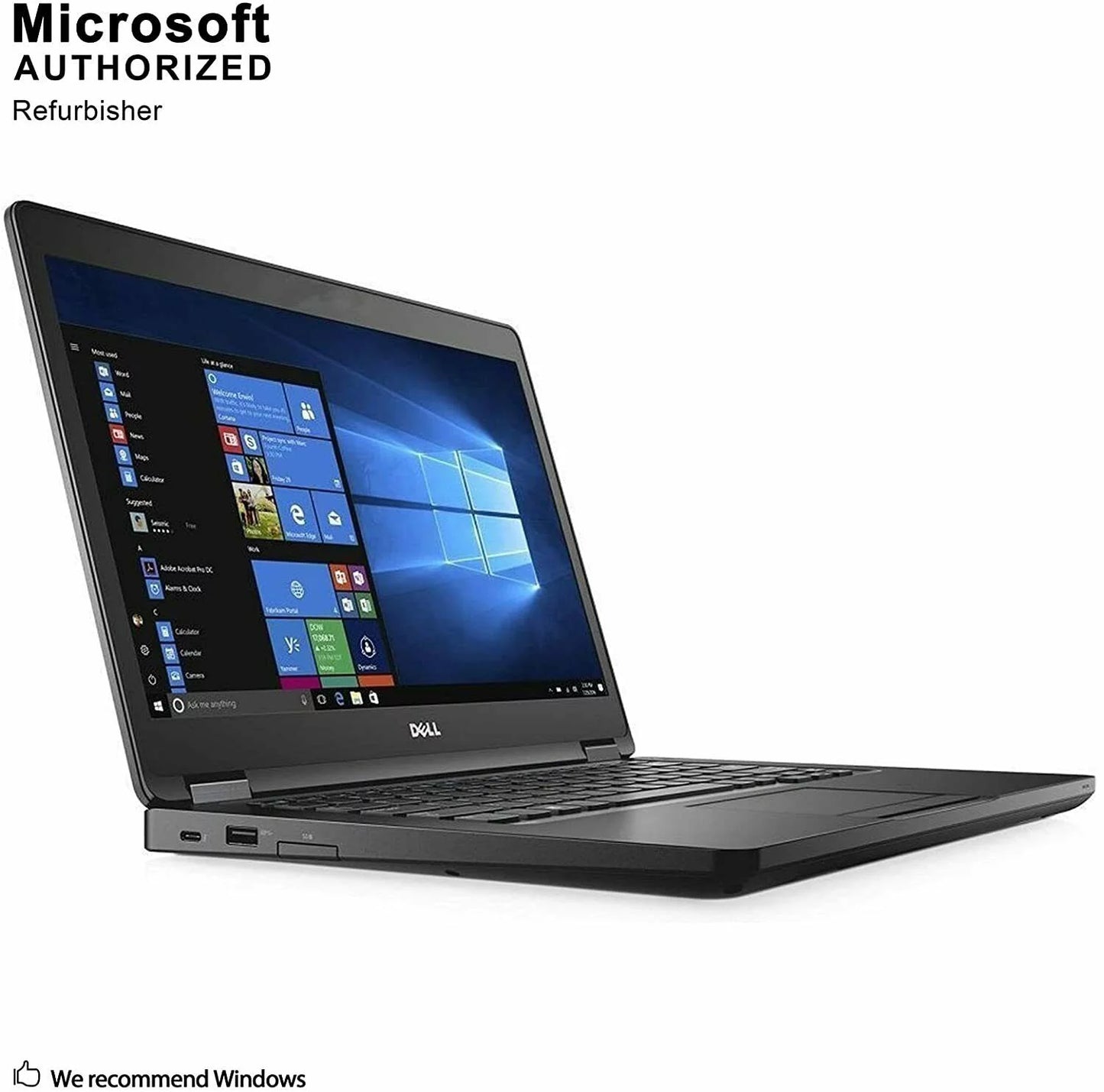 USED Dell Latitude 5480 Business Laptop, 14.0'' HD (1366 x 768) Non-Touch, Intel 6th Gen Core i5-6300U, 16GB RAM, 256GB SSD, Intel HD 520 Graphics, Windows 10 Pro