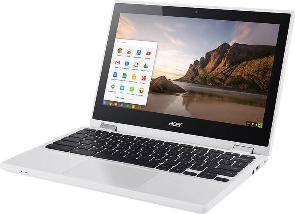 Acer - R 11 CB5-132T-C8ZW 2-in-1 11.6" Touch-Screen Chromebook - Intel Celeron - 4GB Memory - 16GB eMMC Flash Memory - WhiteLaptop Notebook PC Computer Touchscreen