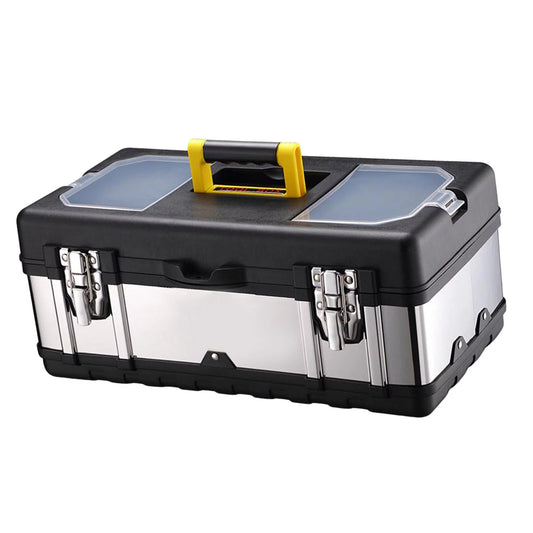 Toolbox Repair Tools Storage Case Lockable Carry Case Car Trunks Plumber 17inch