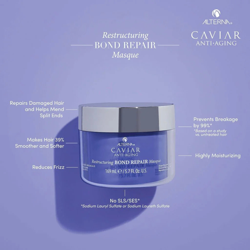 Alterna Caviar Anti-Aging Restructuring Bond Repair Masque Mask 5.7 Ounce 169 Milliliters