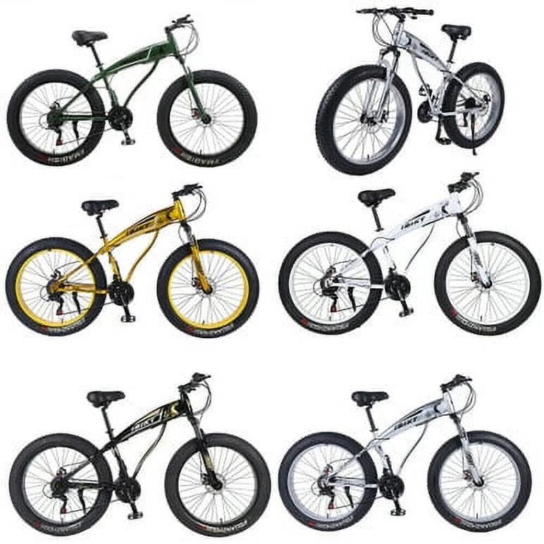 26 Inch 21 Speed 4.0 Fat Tire Bike Snow and Grass Sand Bike MTB Shark