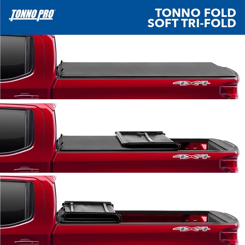 Tonno Pro | Tonno Fold, Soft Folding Truck Bed Tonneau Coating | 42-304 | Fits 1993 - 2011 Ford Ranger 6' Bed (72")