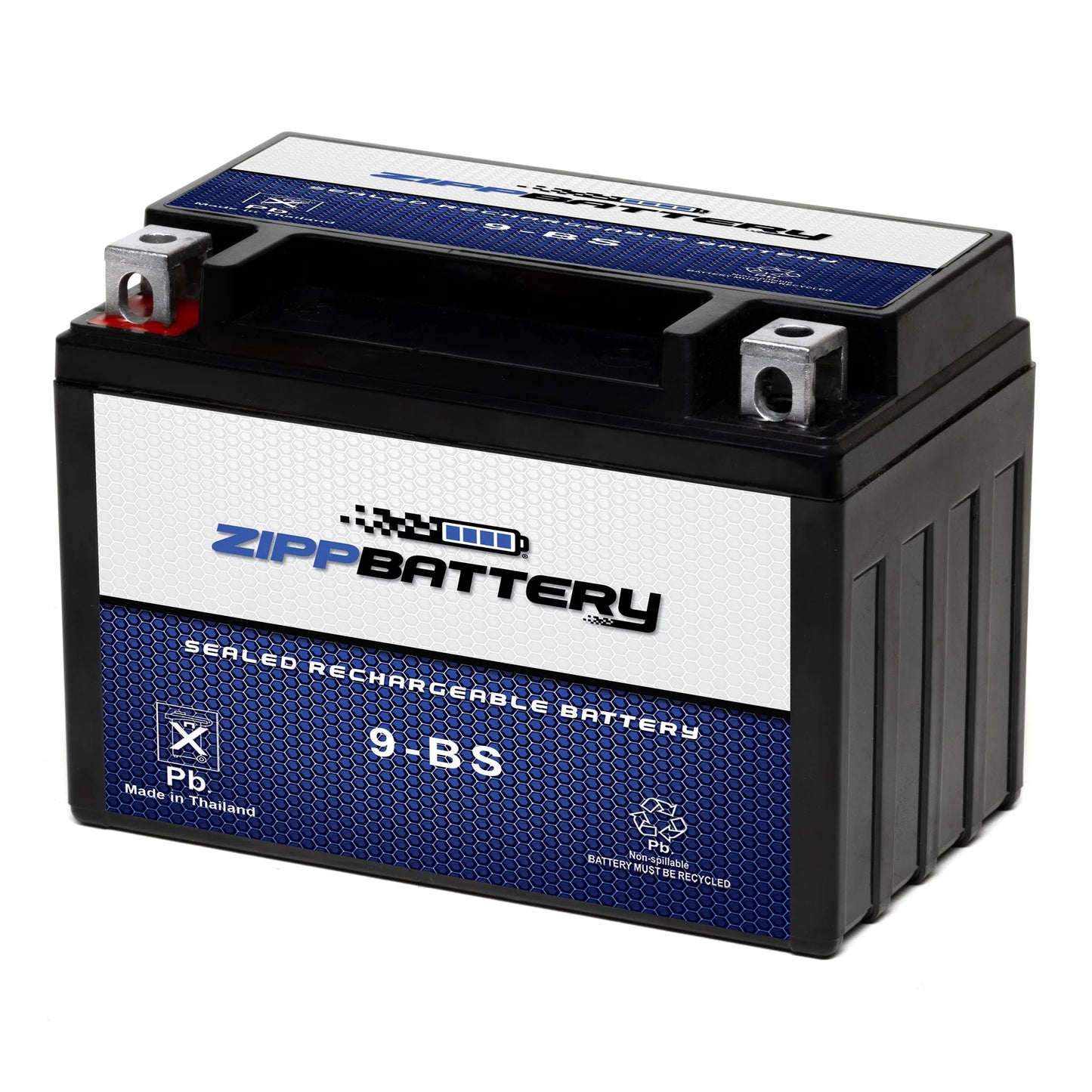 Zipp Battery YTX9-BS (9-BS 12 Volt,8 Ah, 120 CCA) Motorcycle Battery Suzuki 600cc Gsx600f Katana 2005