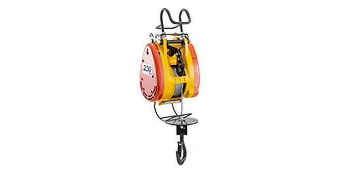 VEVOR Lift Electric Hoist 230kg Capacity Electric Winch 507lbs with 98ft/30m Length Steel Wire Rope Remote Control Crane Overhead Electric Trolley with Pulley System 110 Volts 1 Phase