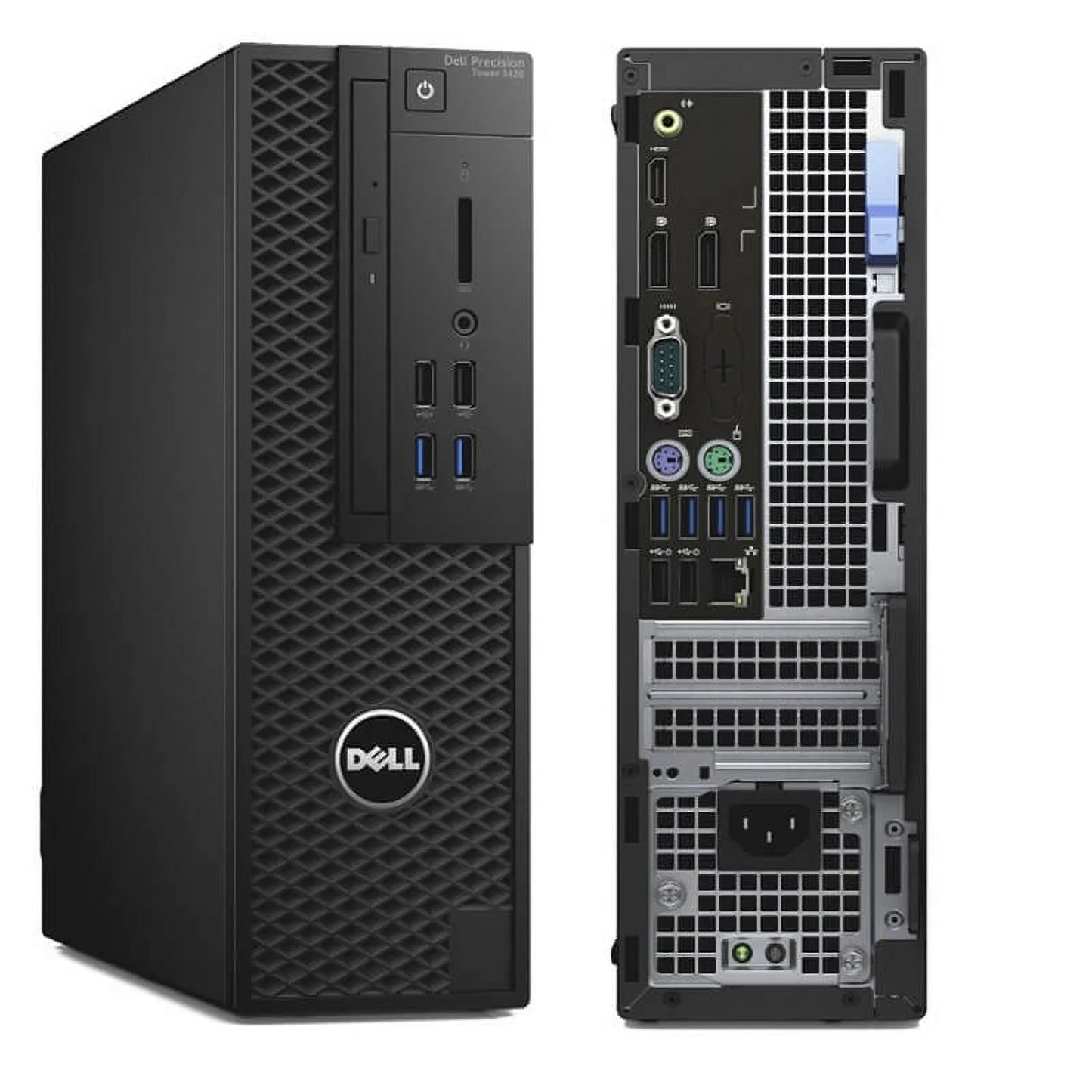 Used Dell Precision Tower 3420 Workstation i7-6700 4C 3.4Ghz 32GB 250GB NVMe K620 Win 10