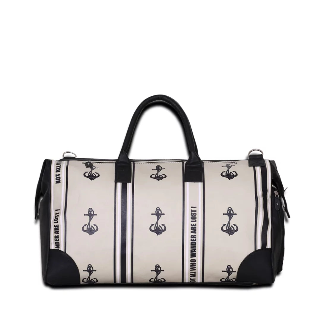 Anchors Away Unisex Large Weekender Travel bag with Separate Shoe Compartment with Adjustable Strap