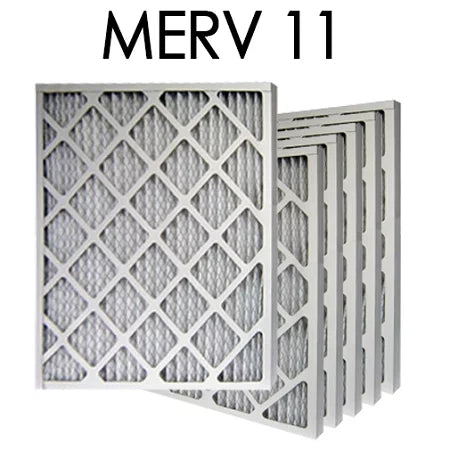 15x20x1 MERV 11 Pleated Air Filter 6PK | 14.5x19.5x.75 - Actual Size