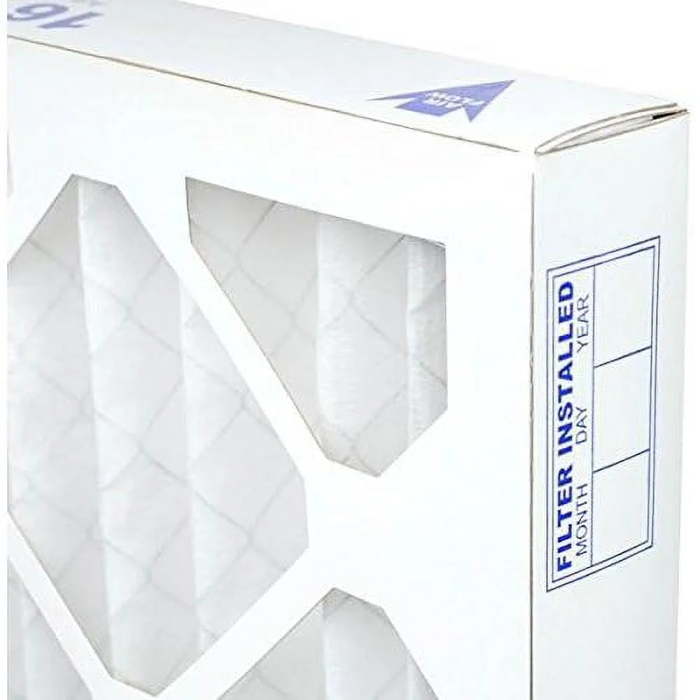 16X25x2 Air Filter MERV 8 Pleated HV Furne Air Filter, Dust 6-Pk, Made In The