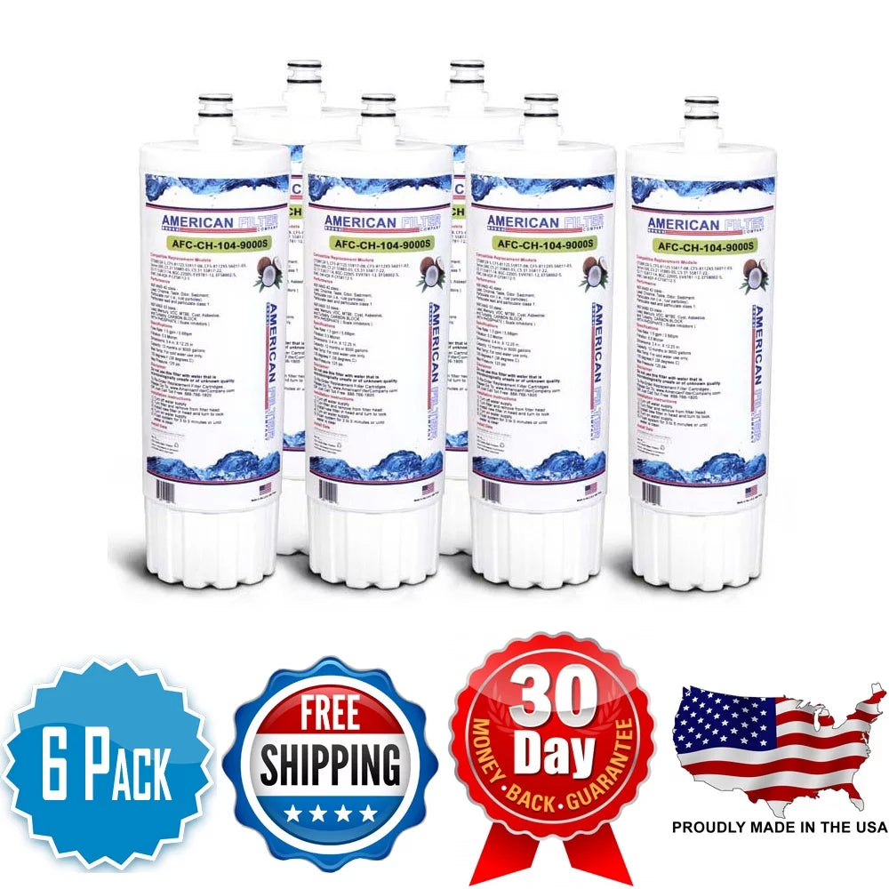 AFC Brand , Water Filters , Model # AFC-CH-104-9000S , with 3M® Cuno® SWC900-C - 6 Pack - Made in U.S.A.