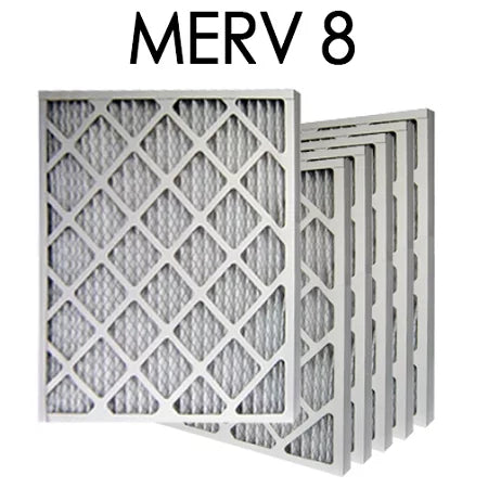 18x24x2 MERV 8 Pleated Air Filter 6PK | 17.375x23.375x1.75 - Actual Size