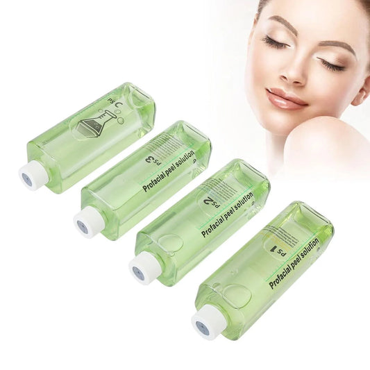 4pcs Hydra Peeling Facial Serum Dermabrasion Machine Deep Cleansing Hydro Dermabrasion Solution Daily Skin Care Brightening and Hydrating Facial Serum