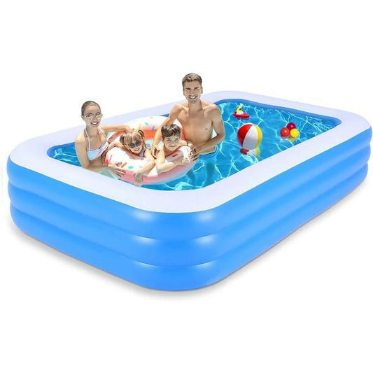 SUGIFT Inflatable Swimming Pool Kids and Adults Above Ground Pools 120" x 72" x 22"