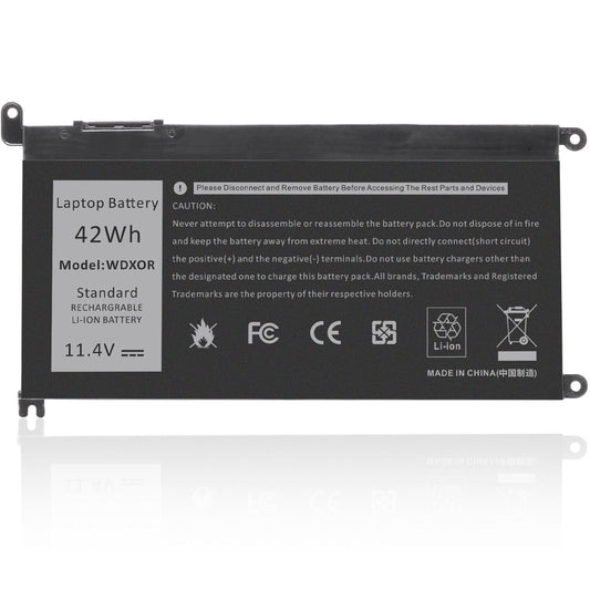 3-Cell 42Wh WDXOR WDX0R Battery Dell Latitude 3180 3190 3300 3379 3380 3390