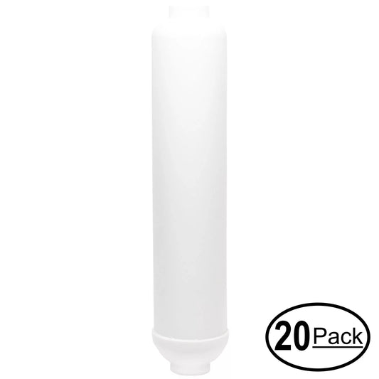 20-Pack Replacement Expres Water ROUV10DC Inline Filter Cartridge - Universal 10-inch Cartridge Express Water 6 Stage UV Reverse Osmosis Filtration System - Denali Pure Brand