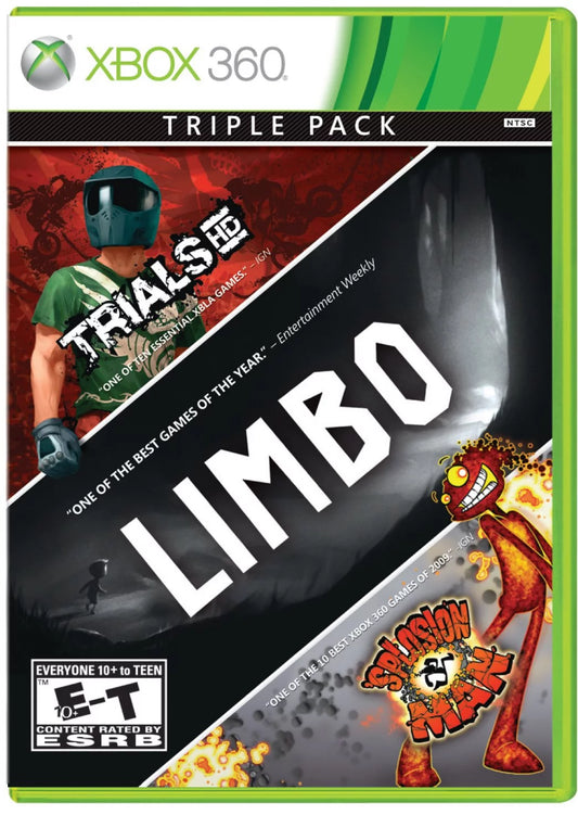 3-Pack Bundle: Limbo, Trials HD, and 'Splosion Man' Xbox 360