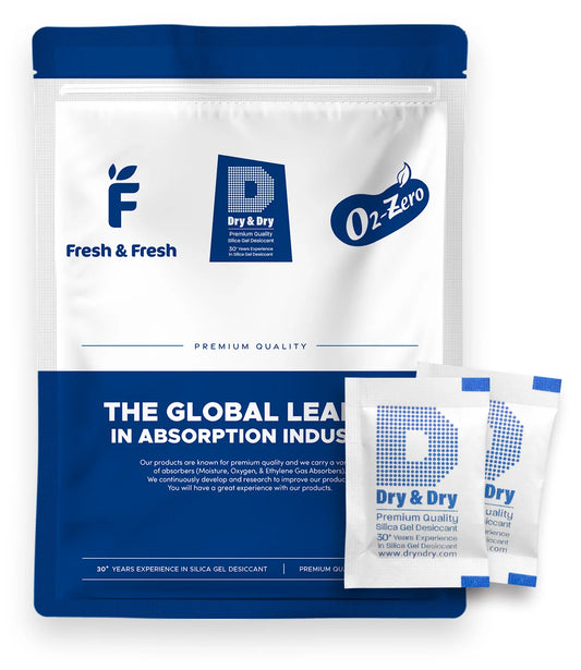 2 Gram [600 Packs] "Dry & Dry" Premium Silica Gel Packets Desiccant Dehumidifiers - Rechargeable Paper (FDA Compliant)