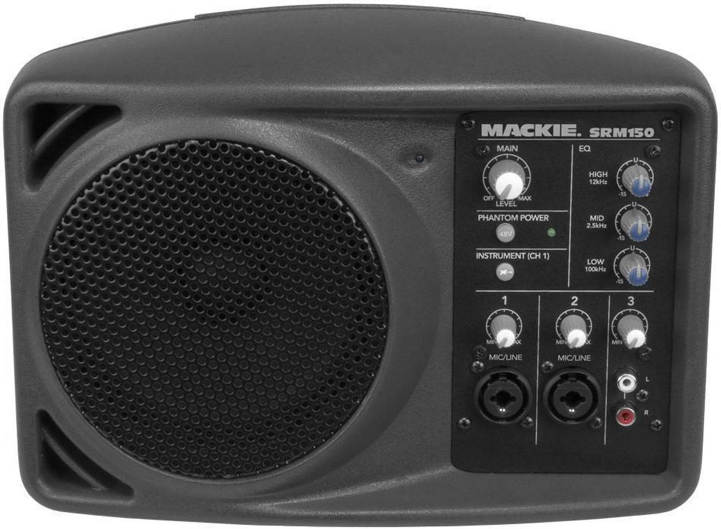 2 Mackie SRM150 Powered Active Pa Monitor Speakers With Built In EQ