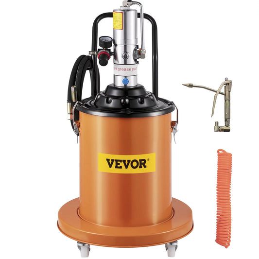 VEVOR 5 Gallon Air Pneumatic Compressed Grease Pump Injector High Pressure Filler