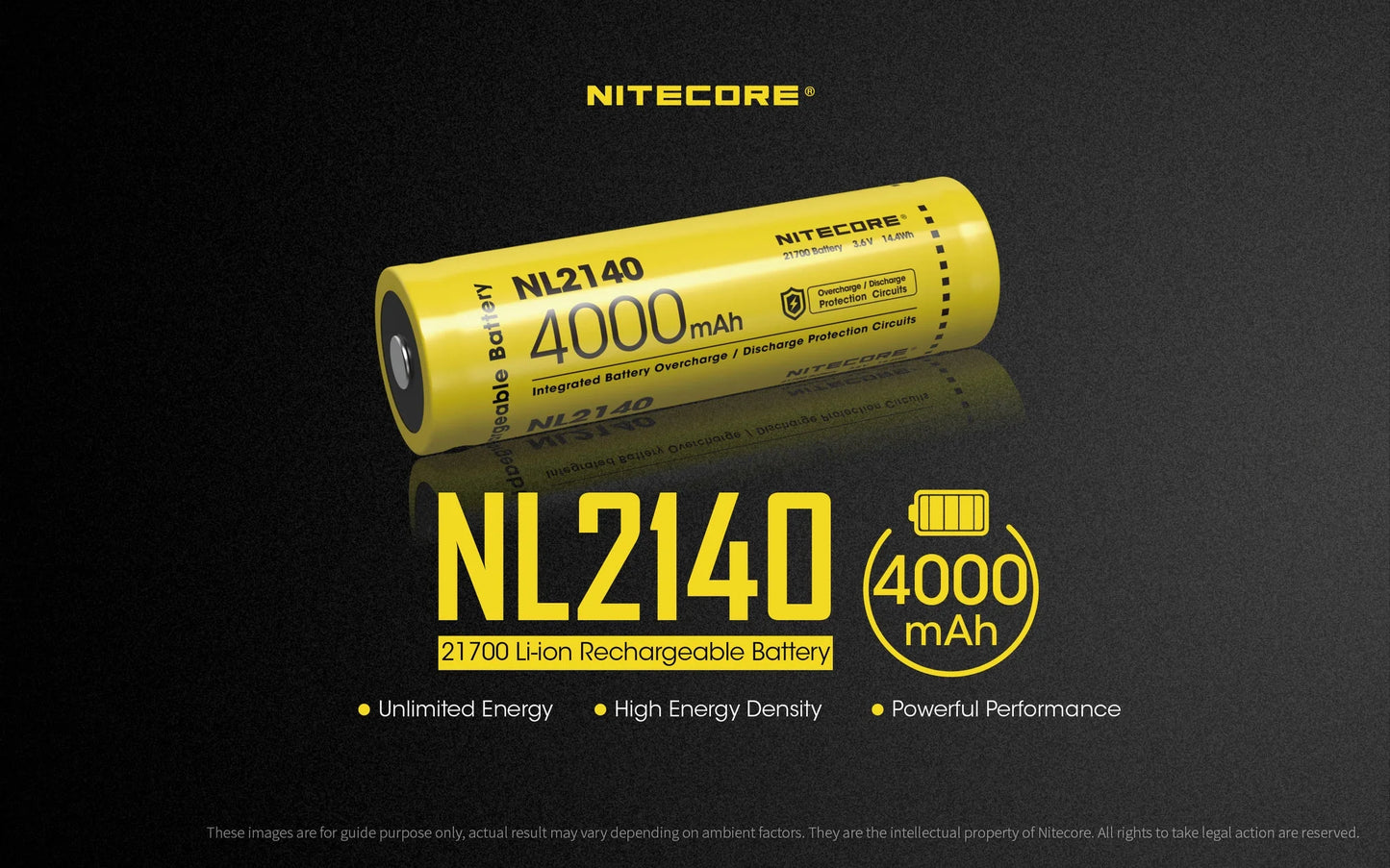 Value Bundle: Nitecore NEW P12 Tactical LED Flashlight - 1200 Lumens with TUP Rechargeable Intelligent Pocket Light and 1x Nitecore NL2140 21700 4000mAh Battery