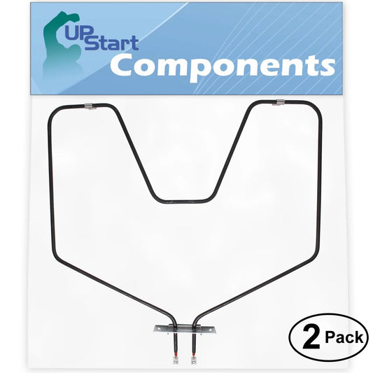 2-Pack Replacement General Electric JBP26W*R2 Bake Element - with General Electric WB44X5082 Oven Heating Element