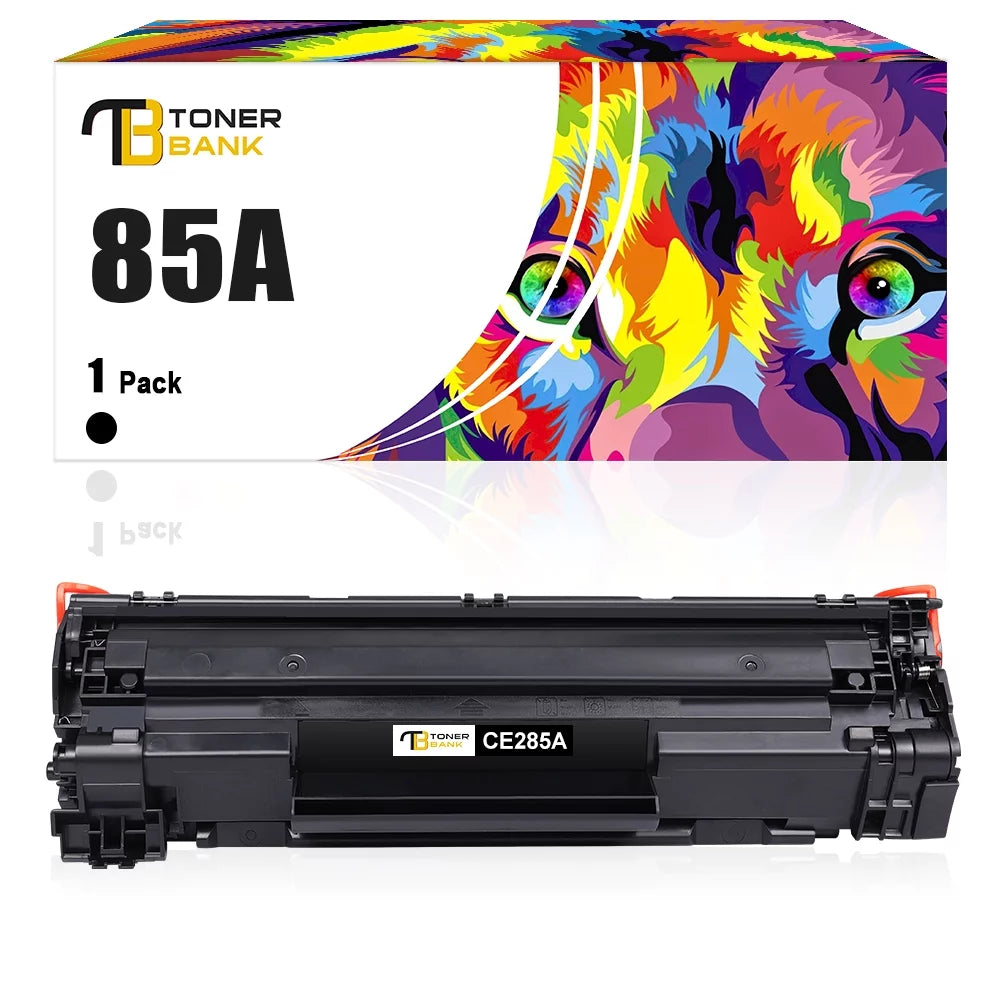 Toner Bank 85A Toner Cartridge HP CE285A 85A LaserJet Pro P1102W Pro M1212NF Pro M1132 M1210 M1130 M1212NF M1217NFW Printer Replacement Toner Ink (Black, 1-Pack)