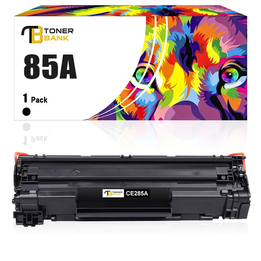 Toner Bank 85A Toner Cartridge HP CE285A 85A LaserJet Pro P1102W Pro M1212NF Pro M1132 M1210 M1130 M1212NF M1217NFW Printer Replacement Toner Ink (Black, 1-Pack)