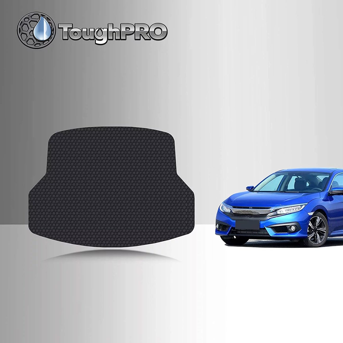 TOUGHPRO Cargo/Trunk Mat Accessories with Honda Civic - All - Heavy Duty - (Made in USA) - 2021