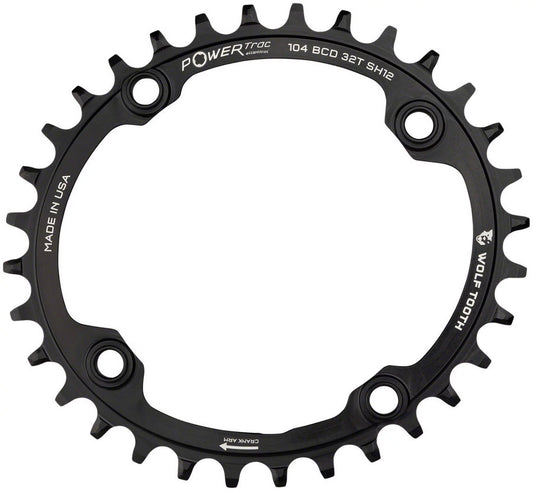 Wolf Tooth Elliptical 104 BCD Hyperglide+ Chainring - Tooth Count: 34 Chainring BCD: 104