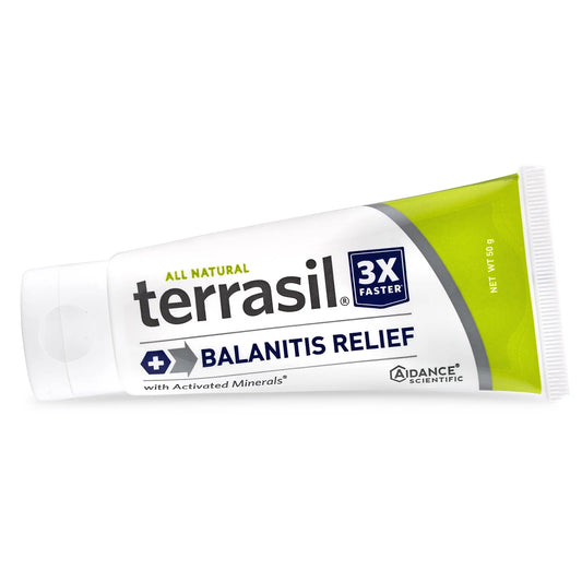 Terrasil® Balanitis Relief Ointment with Natural Activated Minerals® Relieves Skin Inflammation & Irritation (50gm)