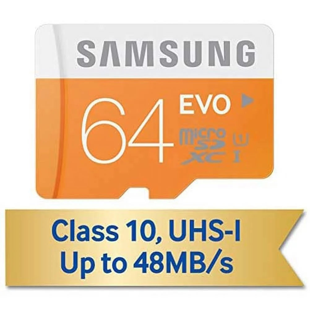 With Samsung Galaxy S10e S10+ S10 - Samsung Evo 64GB MicroSD Memory Card MicroSDXC High Speed O7O