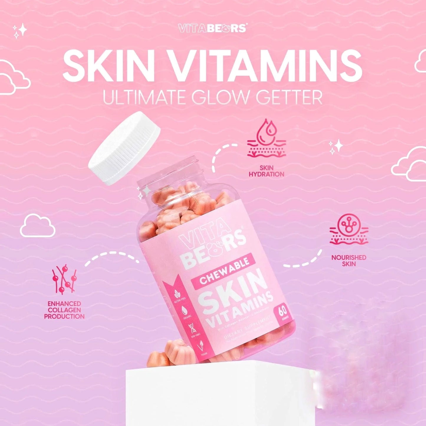 VitaBears FLAWLESS GLOW & SKIN Vitamin Duo