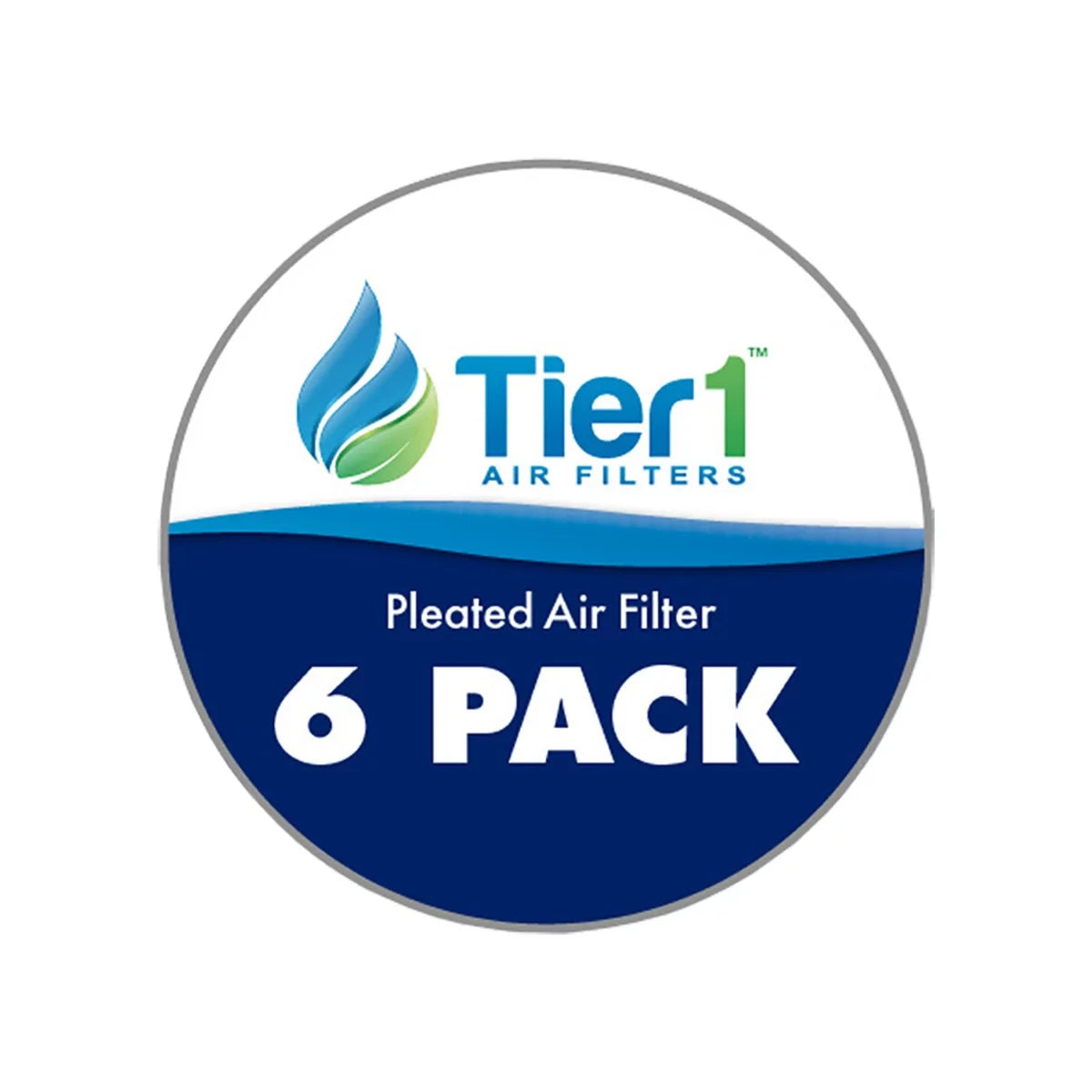 Tier1 16x25x4 Merv 8 Dust & Pollen Comparable Air Filter 6 Pack