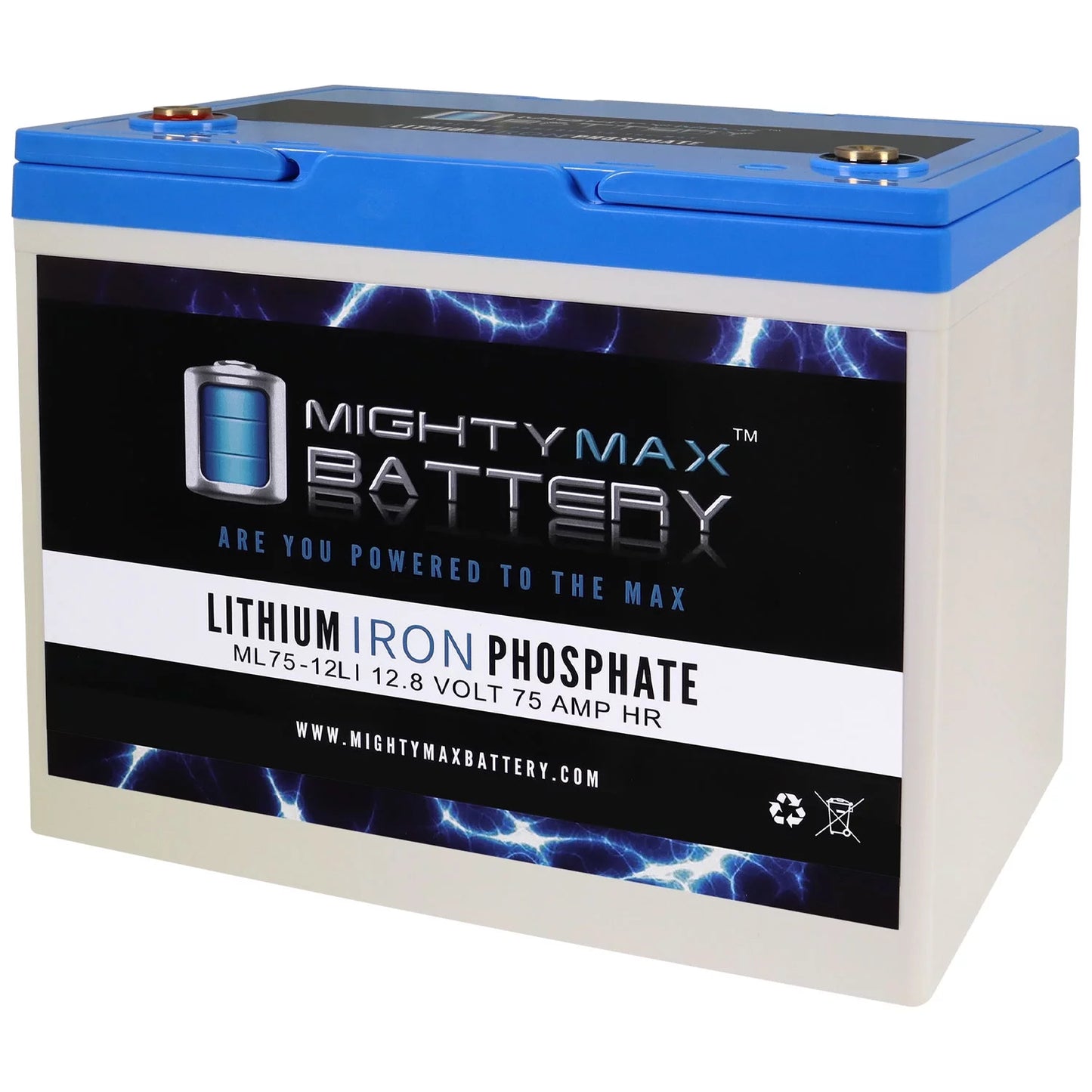 12V 75AH Lithium Replacement Battery Bright Way Group BW EV24 Z