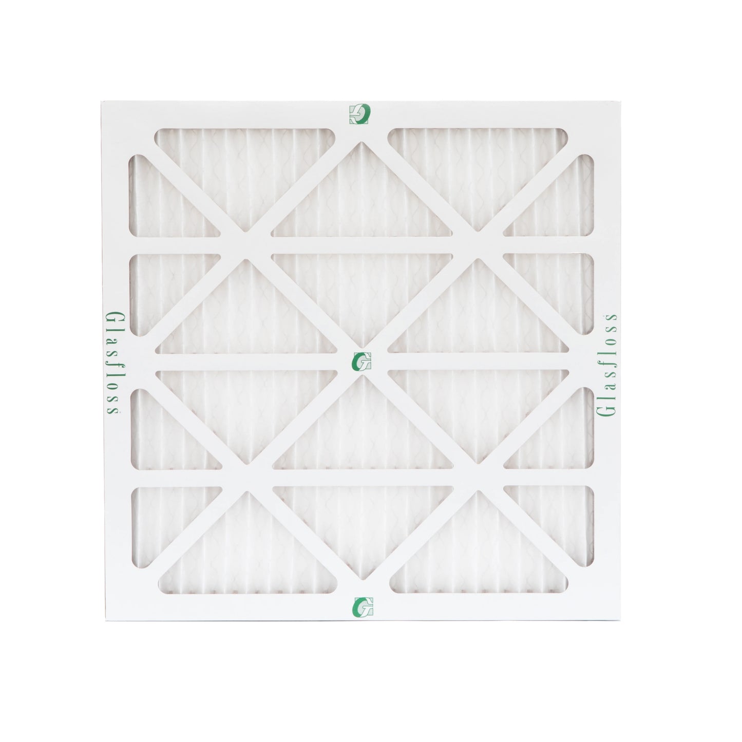 6 Pack of 16x16x1 MERV 10 Pleated Air Filters by Glasfloss. Actual Size: 15-1/2 x 15-1/2 x 7/8