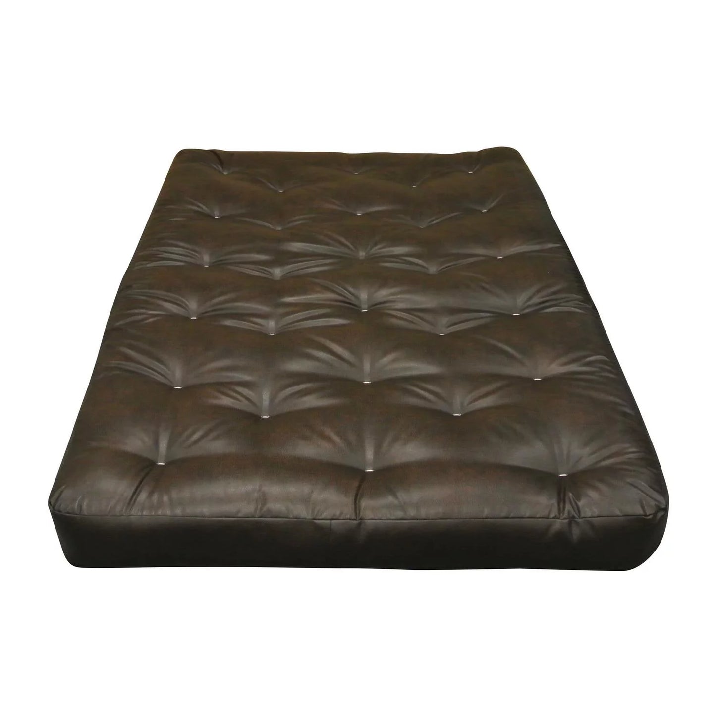 4" All Cotton #604 King Leather Futon Mattress-Color:Leather,Material:Cotton,Quantity:1