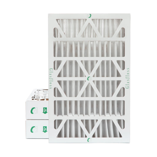 16x25x4 MERV 10 Pleated AC Furnace Air Filters by Glasfloss Industries. ( 3 Pack ) Exact Size: 15-1/2 x 24-1/2 x 3-3/4