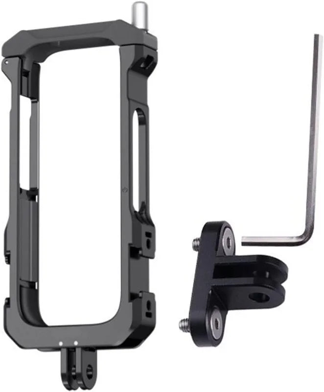 Aluminum Alloy Utility Frame Cage Insta360 X3 Cold Shoe Bezel Mount Protective Case Frame Panoramic Action Camera Accessories