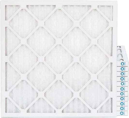 18X18x1 MERV 11, MPR 1000 Pleated Furne 1" Air Filters By Pamlico. Case Of 12. Size: 17-3/4 X 17-3/4 X 3/4