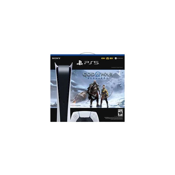 2022 Sony Holiday Bundle: PlayStation_PS5 Gaming Console (Digital Version) with God of War (GOW) Ragnarök + PlayStation_VR Marvel’s Iron Man VR_Bundle