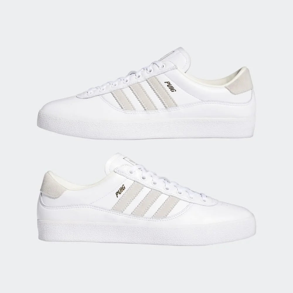 Adidas Puig Indoor Shoes - White/White/Customized - 9.5