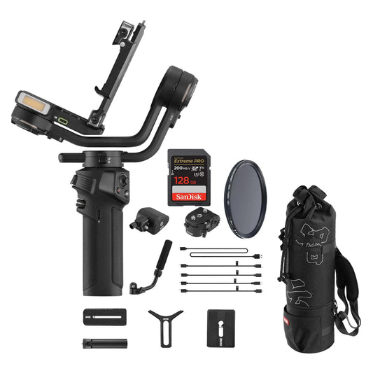 Zhiyun Weebill 3S Handheld Gimbal Stabilizer DSLR and Mirrorless Cameras with Filter Lens Bundle