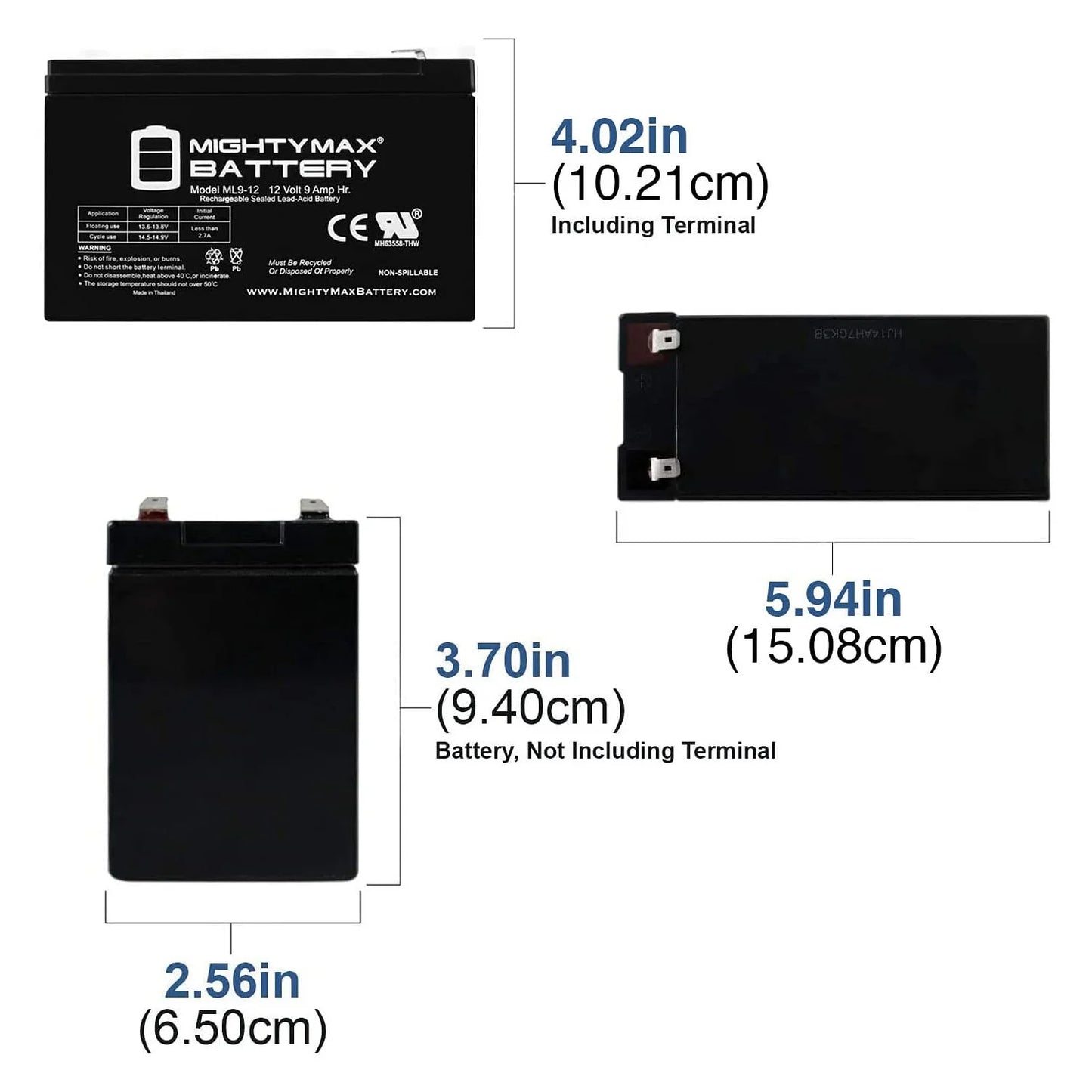 12V 9Ah Battery Replacement Merida PC 500 Electric Bike - 6 Pack