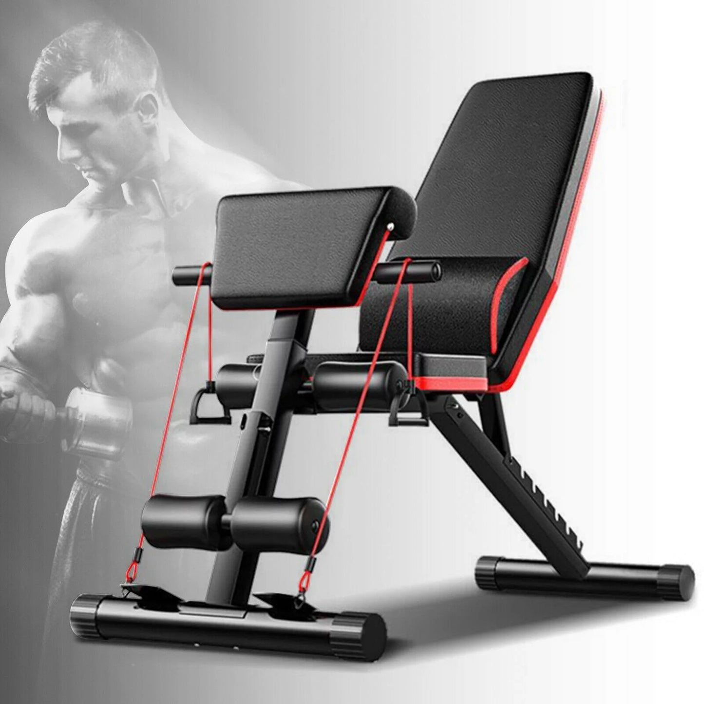 160kg / 352.7lb Multifunctional Workout Adjustable Weight Bench Home Gym