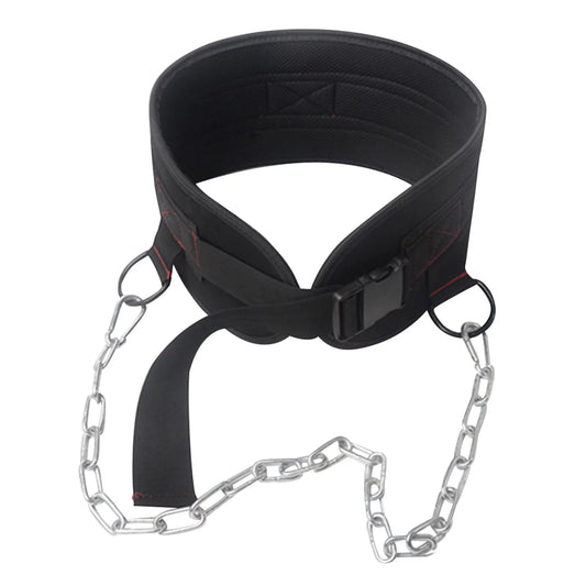 Weightlifting Dipping Belt Equipment with Chain Powerlifting Workout