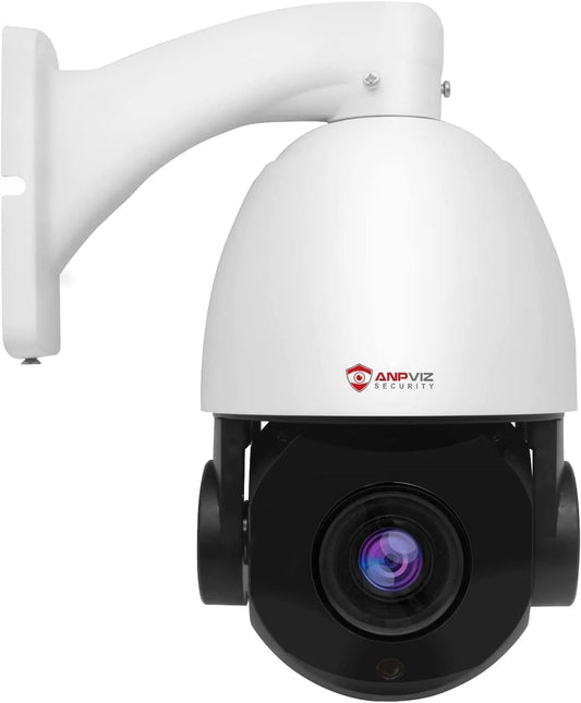 Anpviz 6MP PoE PTZ IP Surveillance Camera 20X Optical Zoom, PTZ IP Security Camera Outdoor Indoor with Mic/Audio, Person Vehicle Detection, IR Night Vision, Metal, Pan 360°/Tilt 90°, IP66 Waterproof