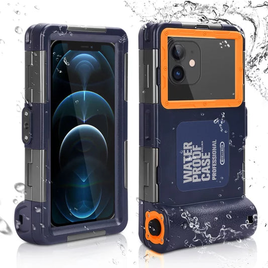 UrbanX Professional [15m/50ft] Swimming Diving Surfing Snorkeling Photo Video Waterproof Protective Case Underwater Housing Tecno Phantom X And all Phones Up to 6.9 Inch LCD with Lanyard