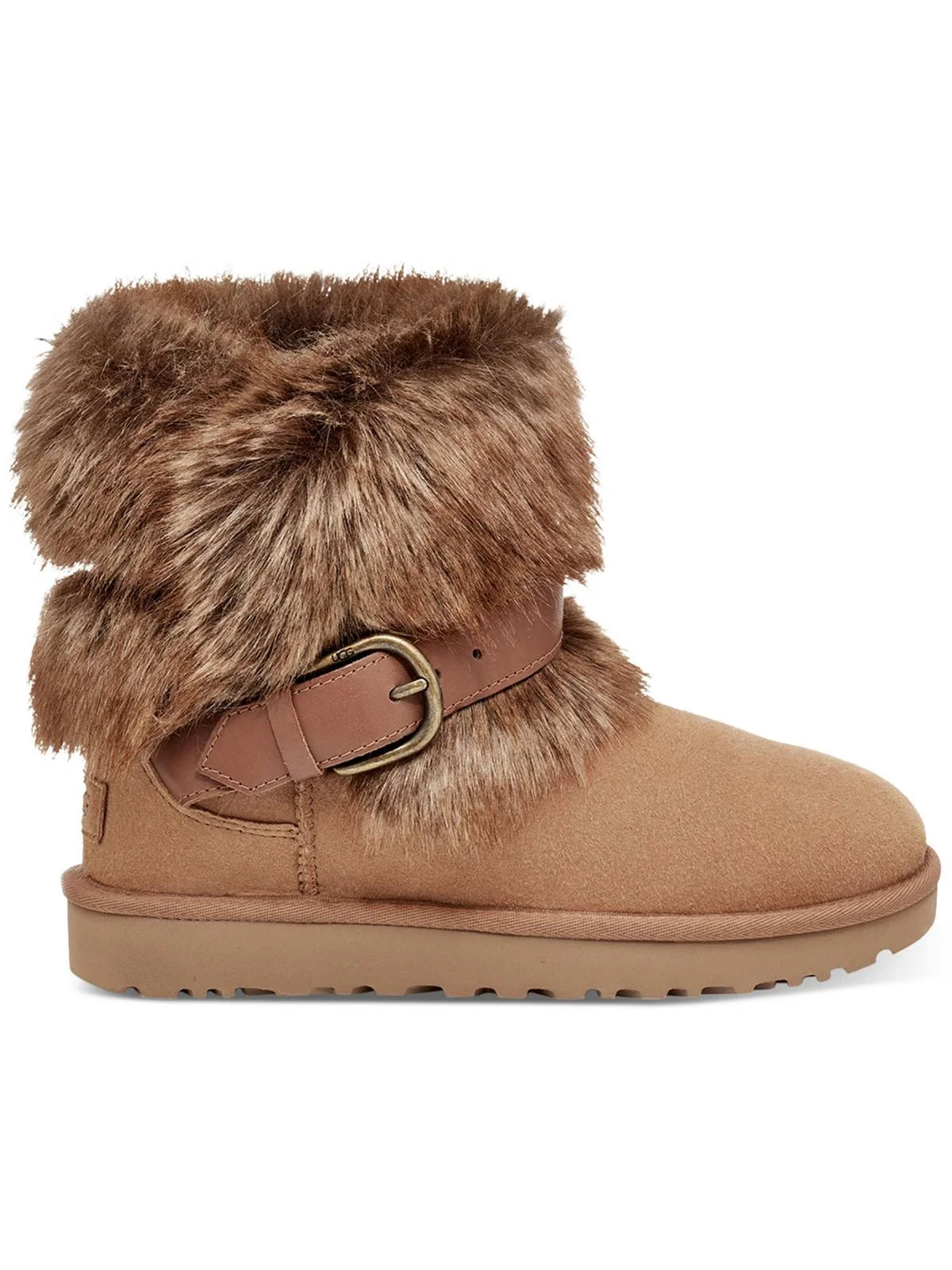 Ugg Womens Classic Clasp Mini Snow Cold Ankle Boots