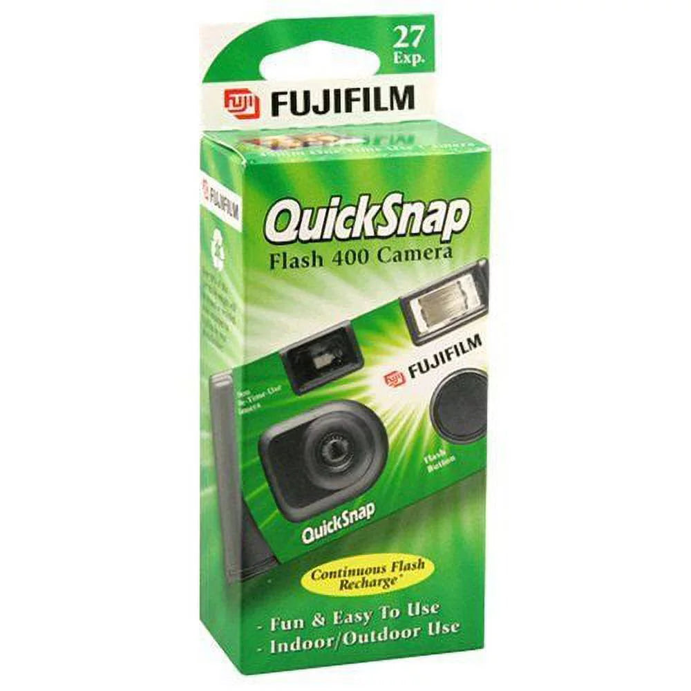 4 Pack Of Fujifilm Quicksnap Flash 400 ASA Disposable Single Use 35mm Camera